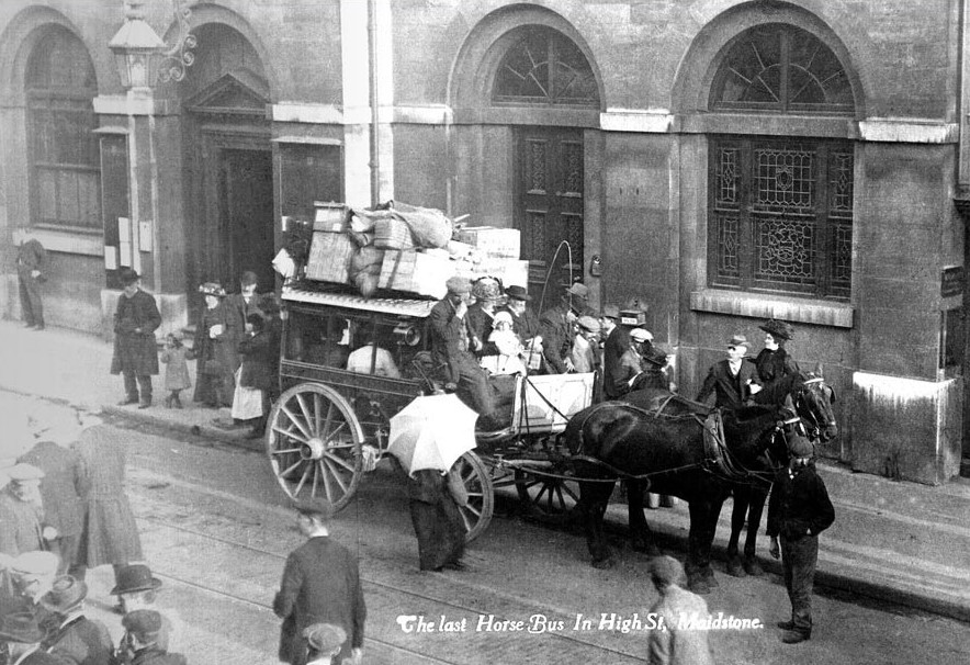 The Last Horse Bus in Maidstone 1900